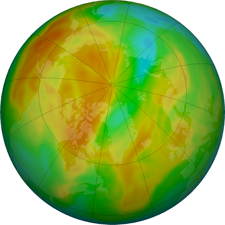 Arctic ozone map for 01 May 2020